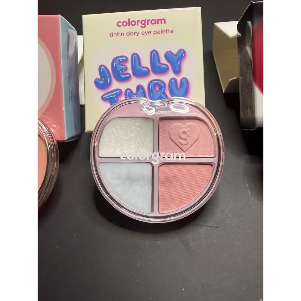 Colorgram Tintin Dory Makeup Lot of 3 Blusher & Eye Palette K-Beauty